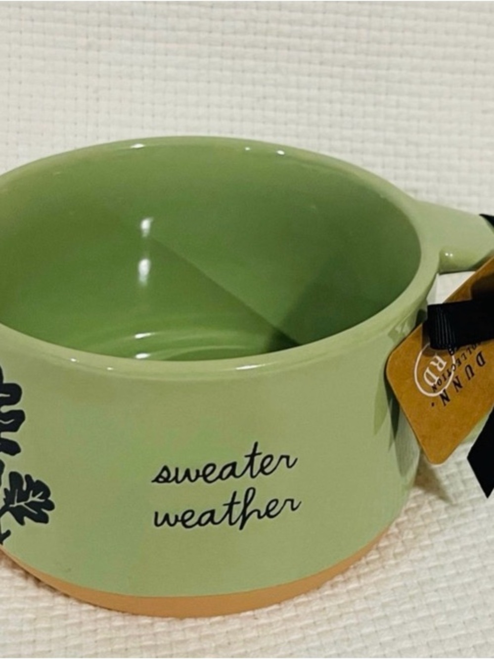 Rae Dunn Sweater Weather Ceramic Mug  can slso be used as a soup bowl